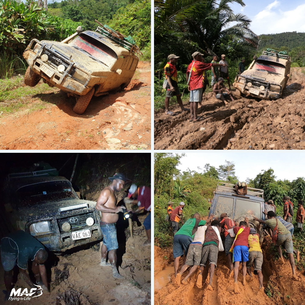 Dies ist nicht die Folge einer Naturkatastrophe. So sehen Straßen in Papua-Neuguinea aus.