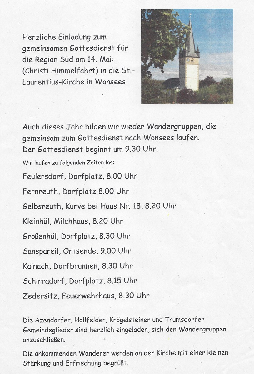 2026 05 14 Sternwanderung Himmelfahrt