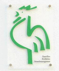 gruener gockel schild